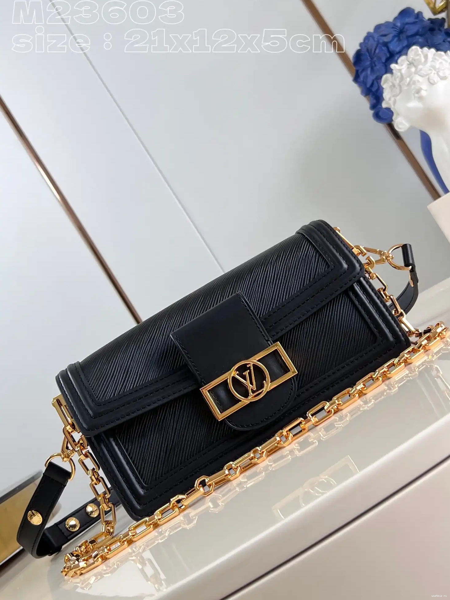 WIS West-21*12*5CM VUITTON East LOUIS DAUPHINE 0423